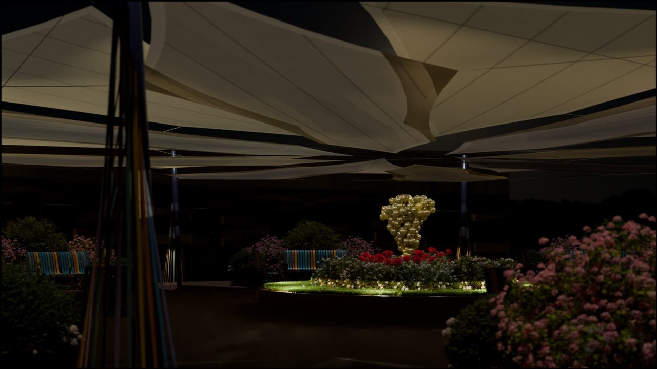 Étude : voiles sur le jardin d’une maison de retraite