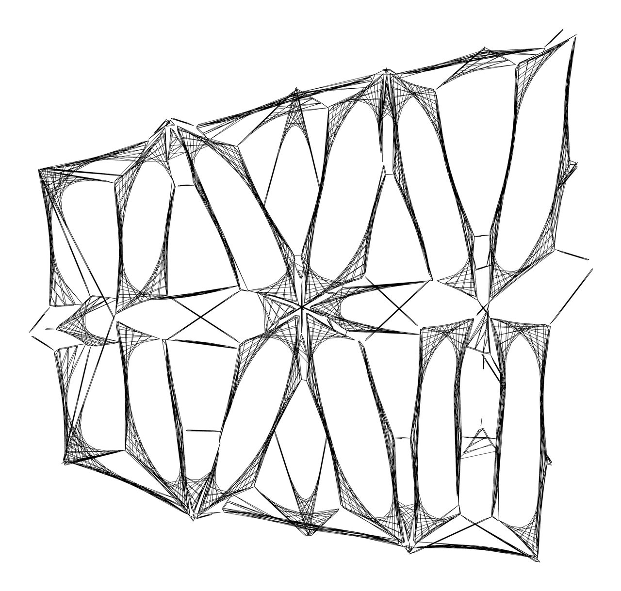 Étude : une grande voile en étoile, club de plage
