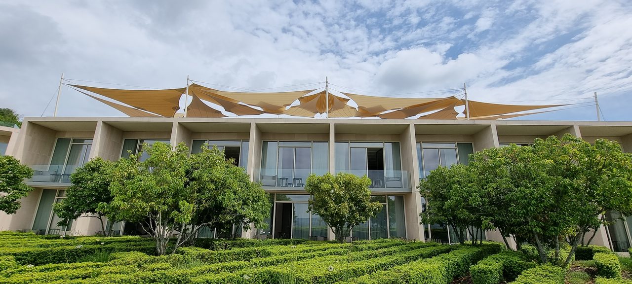 Sand-coloured sails above the vines, Champagne
